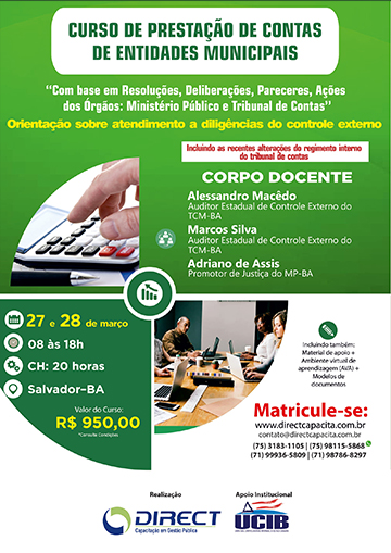 Curso de Prestação de Contas de Entidades Municipais 
