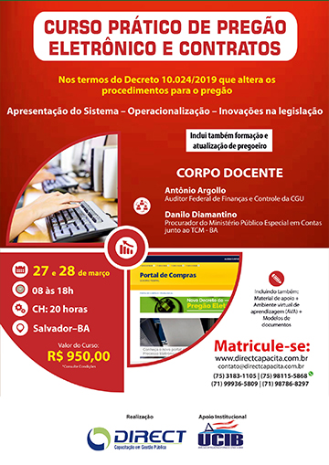 Curso Prático de Pregão Eletrônico e Contratos 
