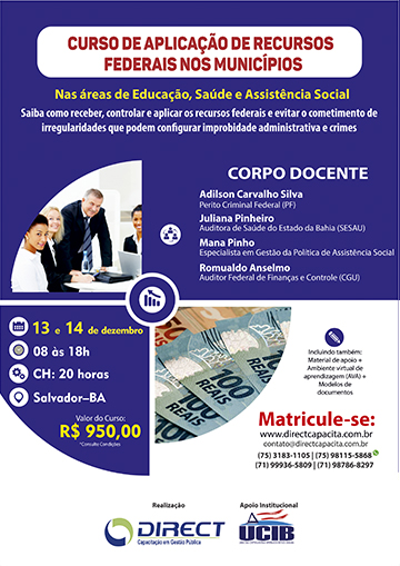 Curso de Aplicação de Recursos Federais nos Municípios 
