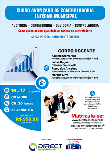 Curso Avançado de Controladoria Interna Municipal
