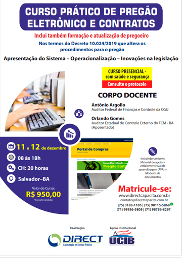 Curso Prático de Pregão Eletrônico e Contratos 

